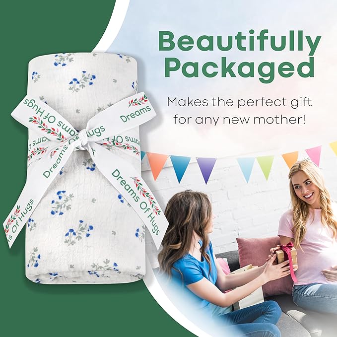 Extra Soft Muslin Fitted Crib Sheets 100% Organic Cotton Baby Crib Sheets for Standard Crib Mattress | 28 X 52 Inches