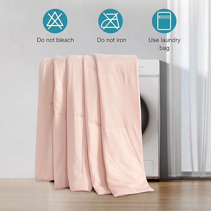 NTBAY Cooling Blanket for Toddlers, 39x47 Inches - Japanese Cold Tech Fabric Throw with Q-Max 0.43, Soft and Breathable Summer Nap Blanket, Also for Dogs, Coral Pink