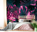 XMPMBM-Tropical Botanical backsplash Large Decorative Wallpaper Plant Leaf Bedroom Bathroom Wall Mural- W 154" X H 105"（112 Square Foot）
