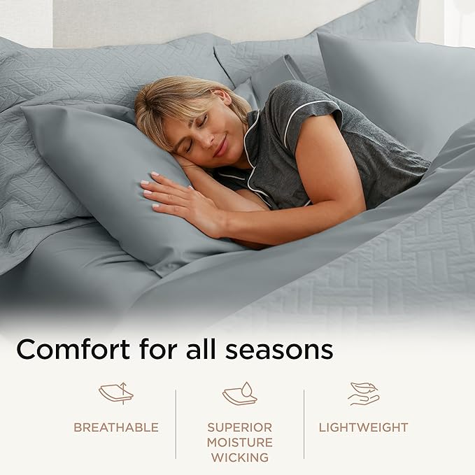 Threadmill Luxury Cotton Blankets for Queen Size Bed | All-Season 100% Cotton Queen Size Blanket | Jacquard Cozy Lightweight, Soft Breathable Coverlet fits Full Size Bed, 90x92 | Scottish Grey