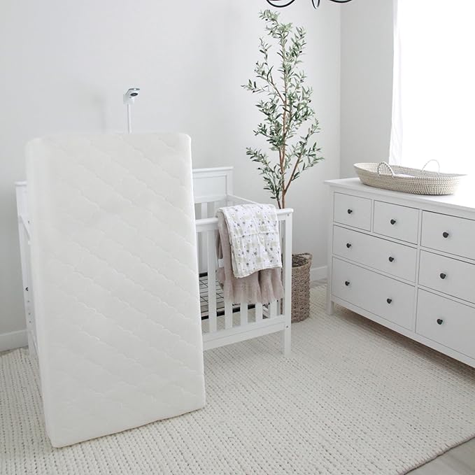 Newton Baby Crib Mattress and Toddler Bed - Waterproof - Ultra-Breathable Proven to Reduce Suffocation Risk, 100% Washable, Better Than Organic, 2-Stage Removable Cover, Deluxe 5.5" Thick - White