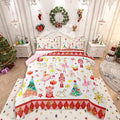 Feelyou Christmas Comforter Set All Season Ballet Nutcracker Bedding Set with 2 Pillow Cases Snowflake Kids Queen Bedclothes Bedroom Decor Duvet Quilt Breathable Soft Lightweight