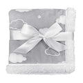 American Baby Company Heavenly Soft Chenille Sherpa Security Blanket, Gray, 14" X 14", Warm and Cozy for Boys and Girls