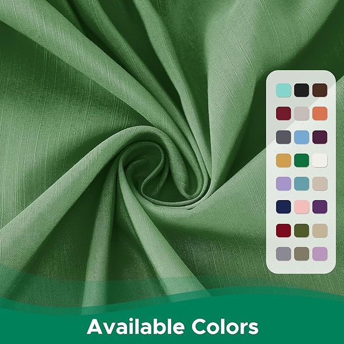 Biscaynebay Wrap Around Bed Skirts for Queen Beds Short Drop of 12", Sage Adjustable Elastic Dust Ruffles Easy Fit Wrinkle Resistant Silky Luxurious Fabric Machine Washable