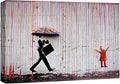 SIGNWIN Canvas Wall Art Banksy Canvas Prints Home Artwork Decoration for Living Room,Bedroom - 12x18 inches