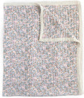 Little Unicorn Premium Quilted Throw | Super Soft, Multi-Layered Muslin XL Blanket| Great for Kids & Families (Pressed Petals)