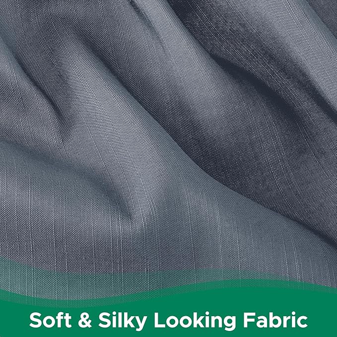 Biscaynebay Wrap Around Bed Skirts for Queen Beds 22" Long Drop, Dark Grey Adjustable Elastic Dust Ruffles Easy Fit Wrinkle Resistant Silky Luxurious Fabric Machine Washable