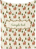 Personalized Holiday Llama Blanket - Ships Next Day, Printed in USA - Warm Fleece or Sherpa Sofa Throw for Christmas,Fun Christmas Décor - Customizable Family Throws (Fleece 30x40)