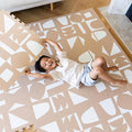 Lillefolk Baby Play Mat for Floor – 6x6ft Terracotta | Soft Non Toxic Premium EVA Foam Tiles for Tummy Time, Crawling & Playroom – Waterproof Interlocking Floor Mat for Babies & Toddlers (9 Tiles)