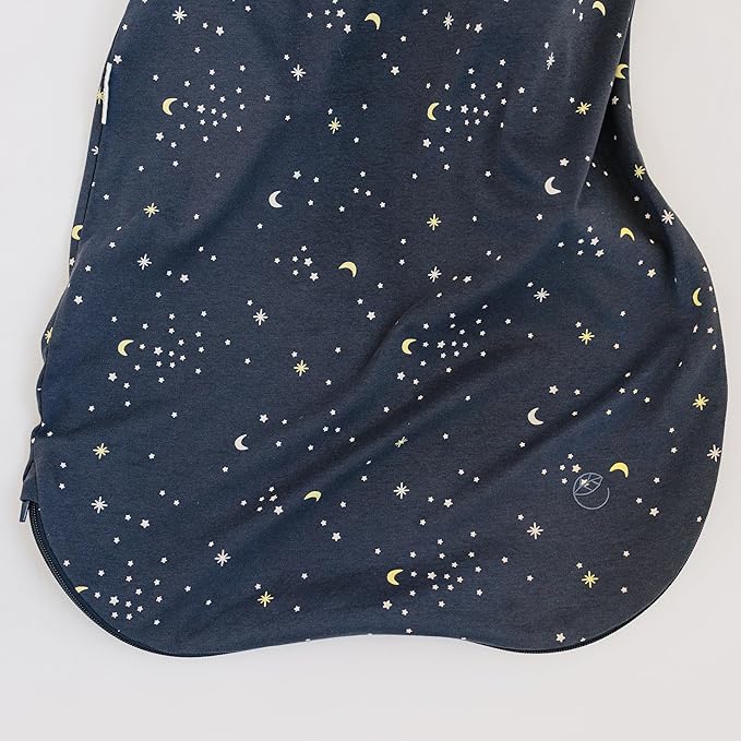 Ecolino Organic Cotton Baby Sleep Sack - 2-Way Zipper Baby Wearable Blanket - Newborn Sleeping Bag Sack - 0-6 Months - Milky Way