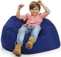 Bean Bag Chair Cover | Stuffed Animal Storage | 38" Width Extra Large | 100% Cotton Canvas | Double Stitched | Durable Zipper | Fill With Anything Soft | Beans not included