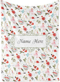 Personalized Nutcracker Ballet Blanket - Ships Next Day, Printed in USA - Plush Fleece Sofa Throw, Holiday Home Decor, Soft Christmas Bedding, Customizable Ballet Themed (Sherpa 50x60)