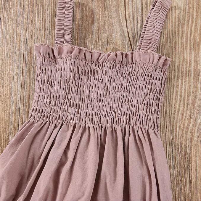 Newborn Baby Girl Bodysuit Sleeveless Halter Frill Romper One-piece Jumpsuit with Headband Summer Clothes Set