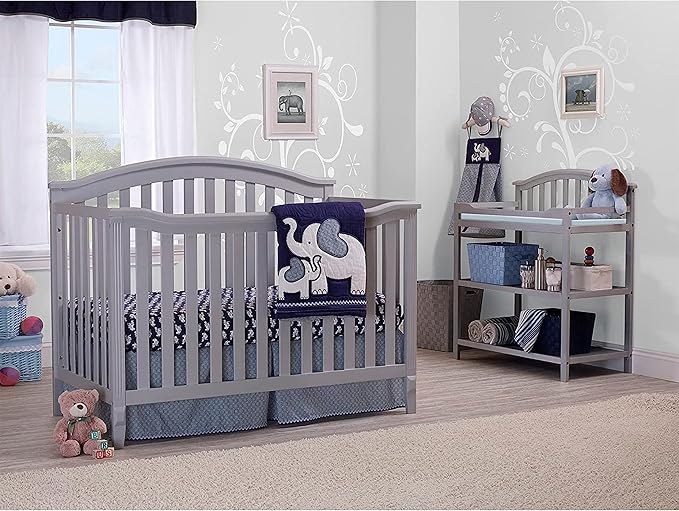 SORELLE FURNITURE Berkley Crib, Classic 4-in-1 Convertible Crib, Made of Wood, Non-Toxic Finish, Wooden Baby Bed, Toddler Bed, Child’s Daybed and Full-Size Bed, Nursery Furniture - Espresso