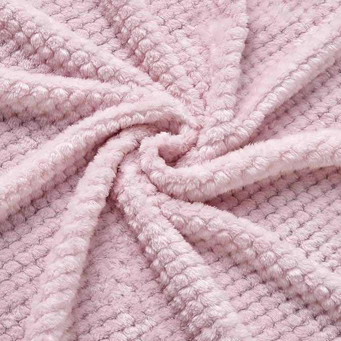 CREVENT 2Pcs 30''X40'' Cute Cozy Fluffy Warm Baby Blankets for Infants Toddlers' Bedding Crib Cot Stroller - Giraffe + Cat