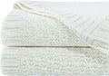 NTBAY Cable Knit Cooling Bed Blanket, Soft and Breathable Oversized Twin Bed Blanket 60x80 Inches Made from Rayon Derived from Bamboo for Bedroom, Travel, White