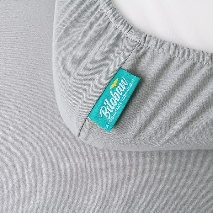 Bassinet Sheets Fit for Pamo Babe Baby Bedside Sleeper, AMKE and Maydolly Baby Bedside Bassinet,100% Cotton, 2 Pack, Ultra Soft Bassinet Fitted Sheets, White and Gray