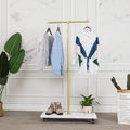 59"Tall,Gold, Industrial Pipe Coat Rack Stand,Rolling garment Rack for Hanging Clothes Retail Display,Free Standing Coat Rack,Hallway/Entryway Coat Hanger Stand for Clothes, Suits, Accessories