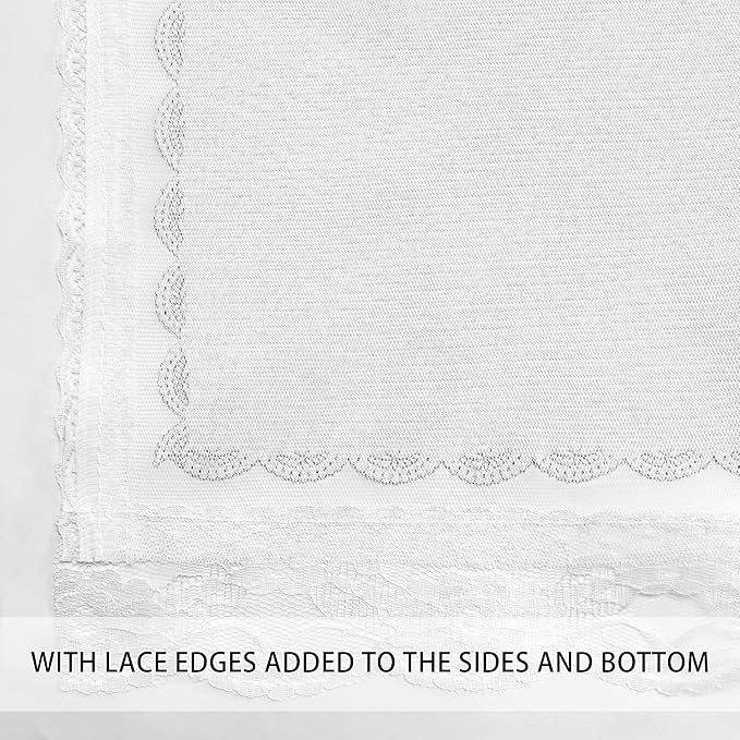 XiDi White Curtains for Girls Bedroom 54 Inches Long 2 Panels Blackout Double Layer Curtains with Sheer Overlay for Kids Princess Nursery Room Star Cut Out Home Decor Grommet Window Drapes W52 X L54