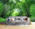 Green Bamboo Forest Wall Mural Wallpaper for Bedroom 137" x 100"