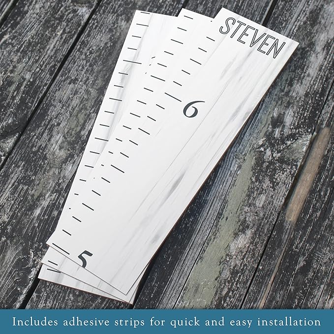 Farmhouse Style Wooden Kids Growth Chart Ruler for Boys and Girls