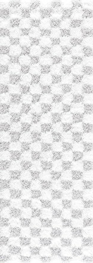 Hauteloom Atira Living Room, Bedroom Area Rug - Contemporary - Plush Pile - Light Gray, Cream - 9'2" x 12'